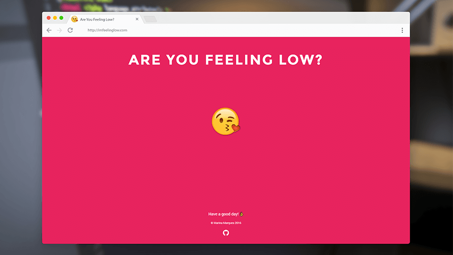 Portfolio - ARE YOU FEELING LOW?